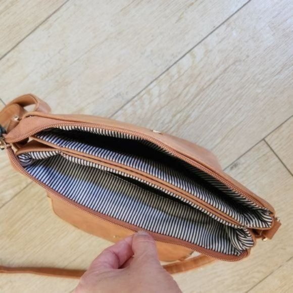 COPY - Brown Faux Leather Handbag / Purse Crossbody or Shoulder - Picture 5 of 12